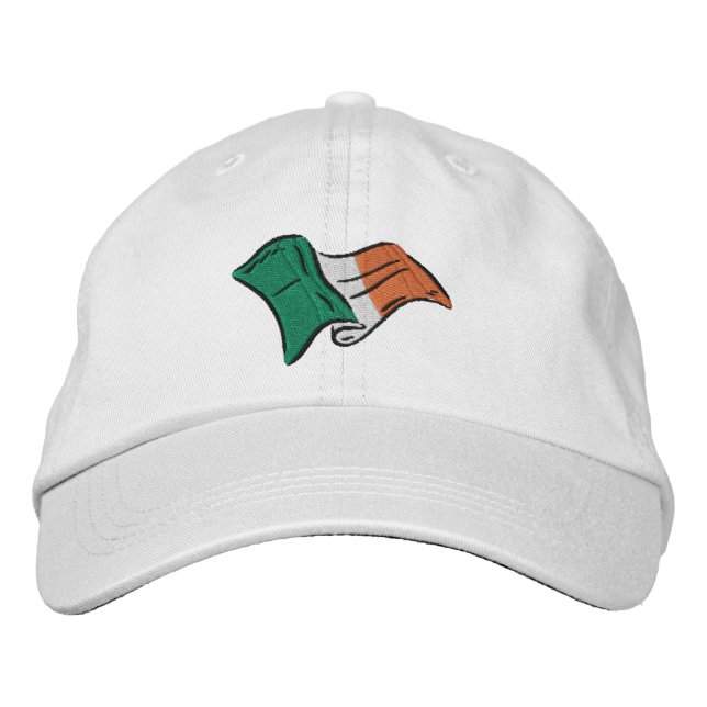Drapeau irlandais d'Irlande brodé sur un casquette (Devant)