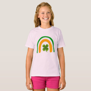 Drapeau irlandais Rainbow Clover Shamrock T-shirt 