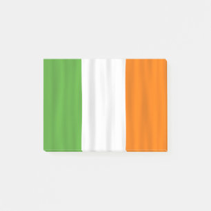 Drapeau irlandais Vert Blanc Orange Post-it
