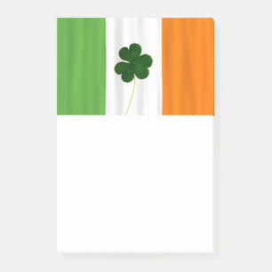 Drapeau irlandais Vert Blanc Orange Post-it