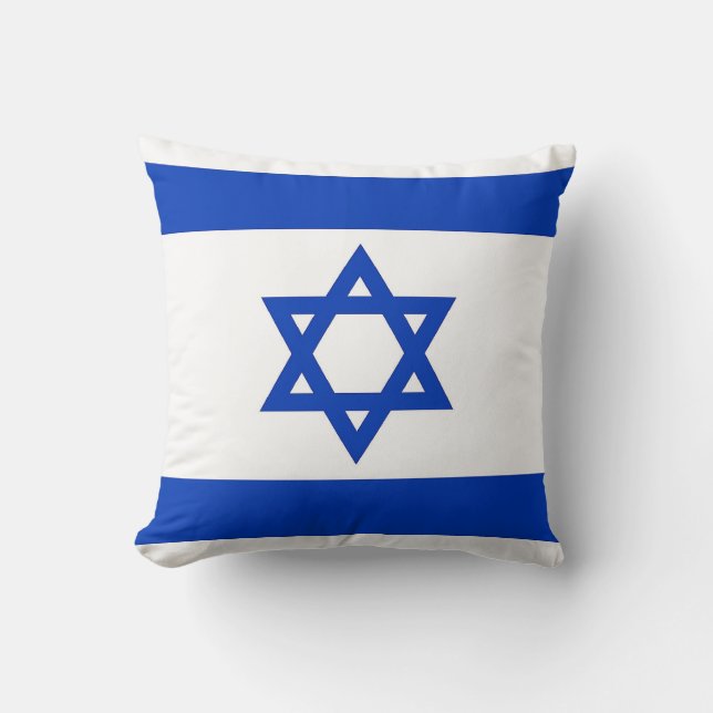 Drapeau israélien sur le Coussin américain MoJo (Recto)