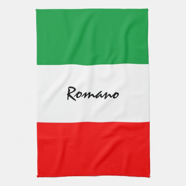 Drapeau italien-américain personnalisé Serviette d (Vertical)