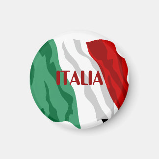 Drapeau italien "Italia" Refrigerator Magnet