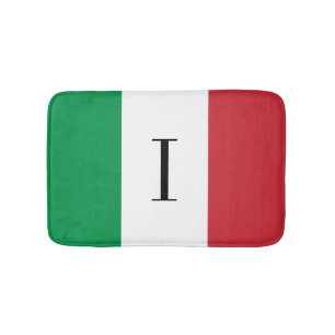 Drapeau italien   tapis de salle de bain Italie