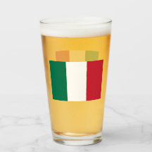 Drapeau italien verre