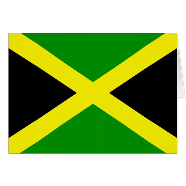 Drapeau jamaïcain (Devant horizontal)