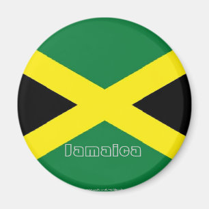 Drapeau jamaïcain souvenir frigo aimant