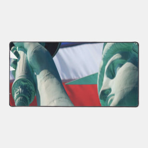 Drapeau Lady Liberty USA Statue Arrière - plan de 