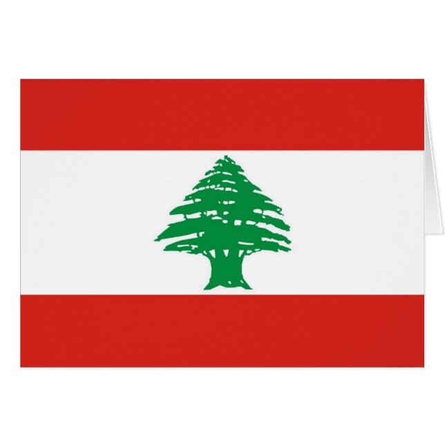 Drapeau libanais (Devant horizontal)