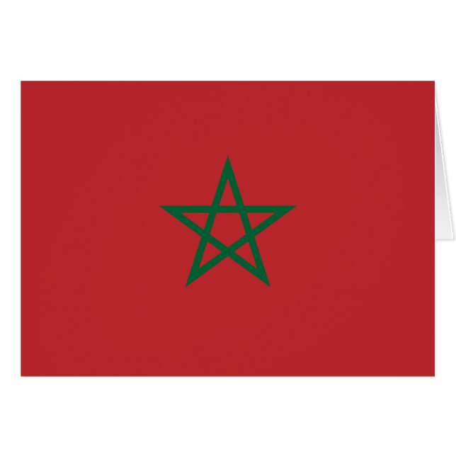 Drapeau Maroc (Devant horizontal)