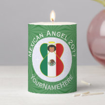 Drapeau Mexicain Ange Vert Blanc Année Votre Nom P