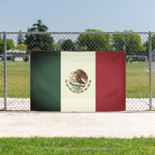 drapeau mexicain vintage du Mexique bannière perso