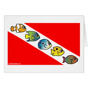 Drapeau mignon de piqué de Scubadorable