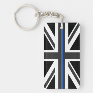Drapeau mince de Blue Line R-U