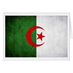 Drapeau national de Grunge Algérie
