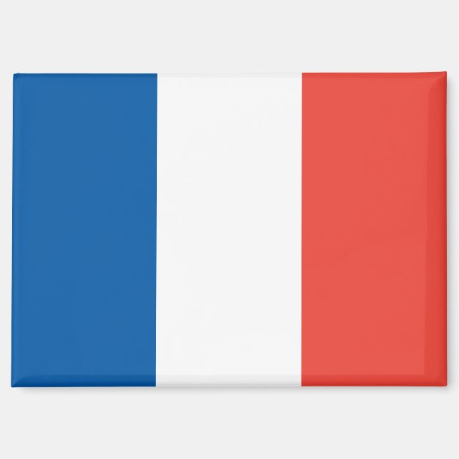 Drapeau national de la France Magnet rectangle (Recto)