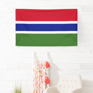 Drapeau national de la Gambie - Bannière d'événeme