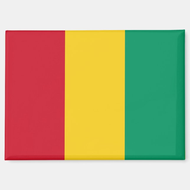Drapeau national de la Guinée - Magnet rectangle (Recto)
