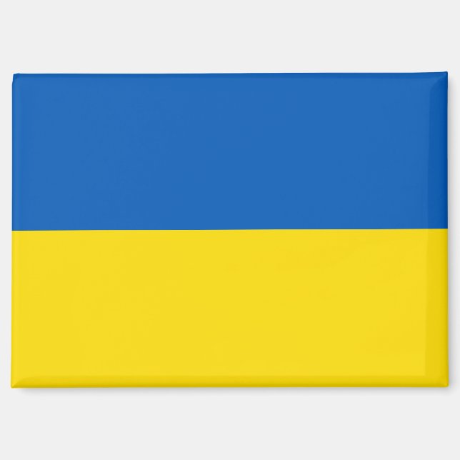 Drapeau national de l'Ukraine aimant rectangle (Recto)