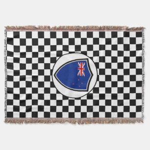 Drapeau néo-zélandais jetez une couverture
