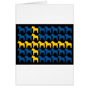 Drapeau noir de la Suède Dala