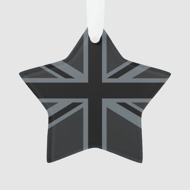 Drapeau noir Union Jack UK Design (devant)