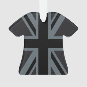 Drapeau noir Union Jack UK Design