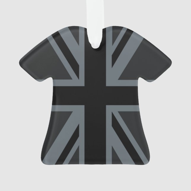 Drapeau noir Union Jack UK Design (dos)