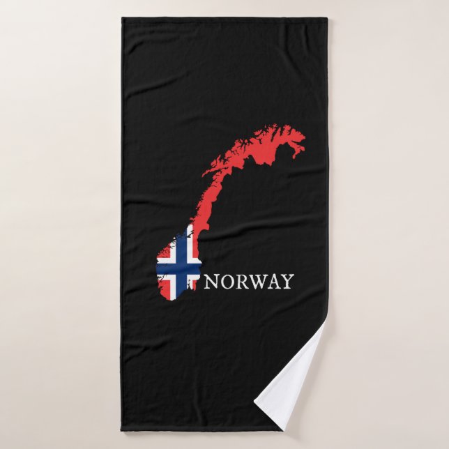 Drapeau Norvège - Norvège (Serviette de bain)