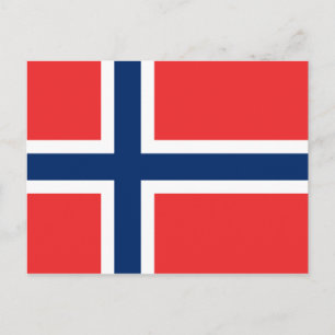 Drapeau norvégien de Norvège cartes postales perso