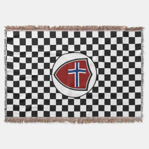 Drapeau norvégien lancer une couverture