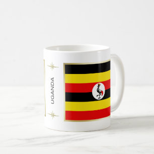 Drapeau Ouganda + Plan Mug