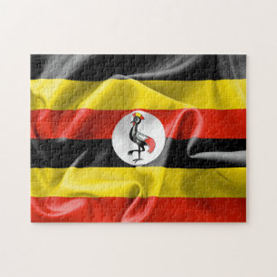 Drapeau ougandais 11" x 14" Puzzle de photos avec 