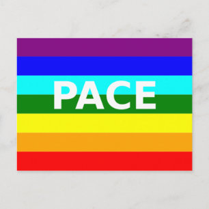 Drapeau Pace(Peace) Carte postale italienne