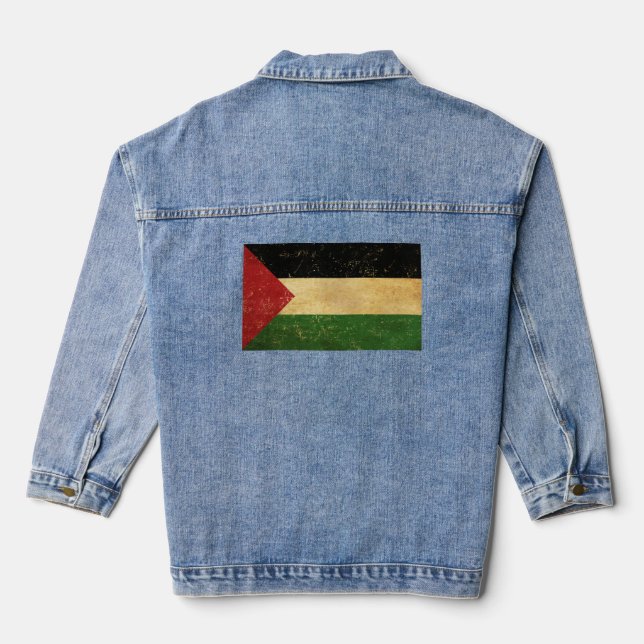 Drapeau palestinien Femmes Vintages (Verso)
