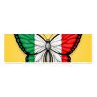 Drapeau papillon italien sur jaune