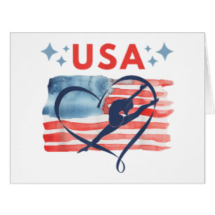 Drapeau patriotique américain Gymnastique Design p