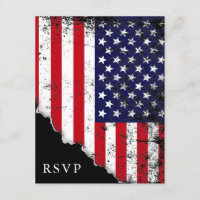 Drapeau Patriotique Américain Réponse RSVP