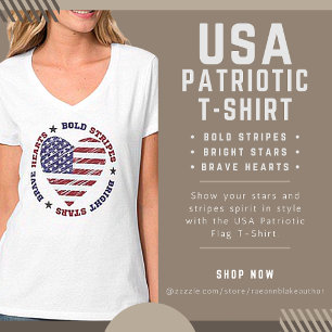 Drapeau patriotique américain T-shirt