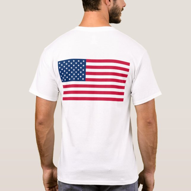 Drapeau patriotique américain T-Shirts (Dos)