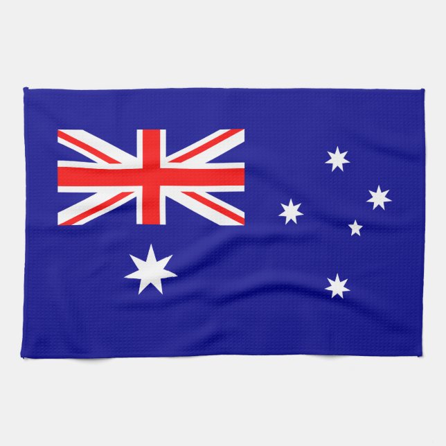 Drapeau patriotique australien serviette de cuisin (Horizontal)
