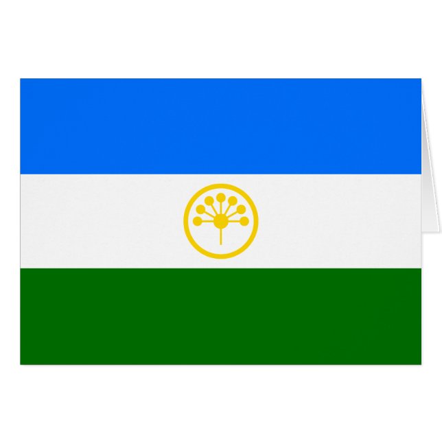 Drapeau patriotique Bachkortostan (Devant horizontal)