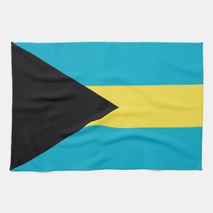 Drapeau patriotique bahaméen Serviette de cuisine