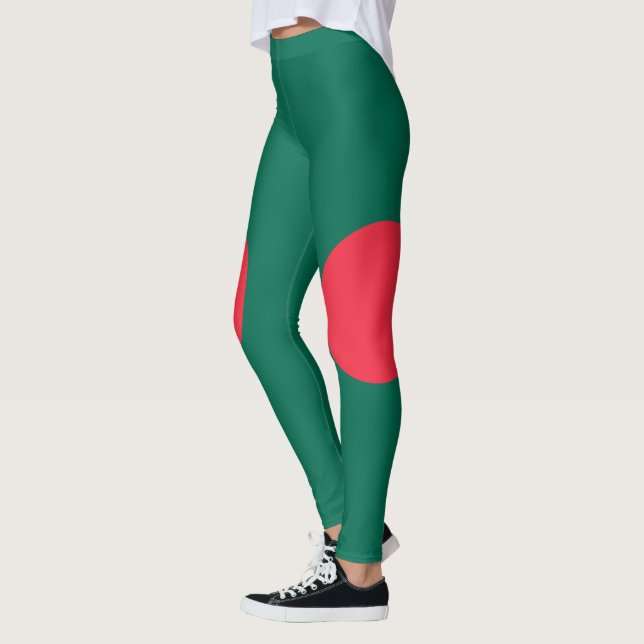 Drapeau patriotique bangladais Leggings (Gauche)