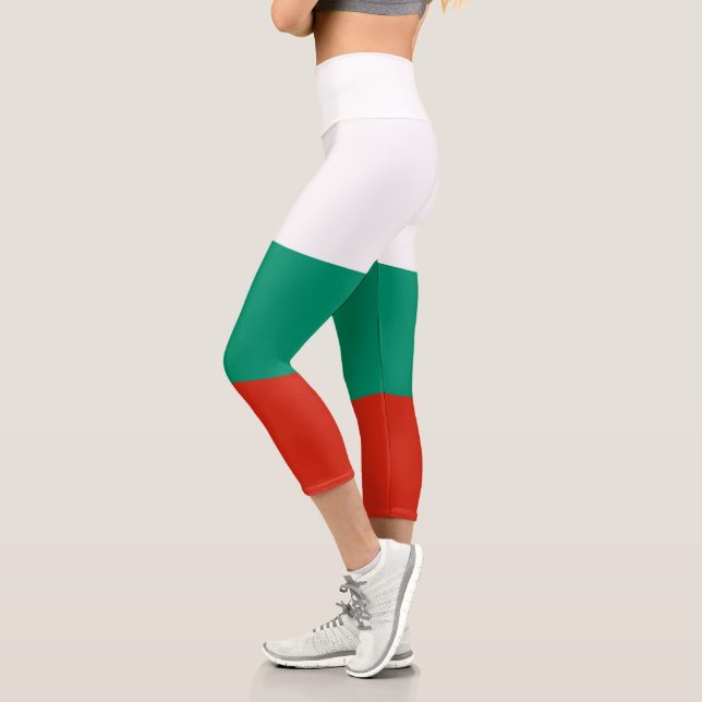 Drapeau patriotique bulgare Capri Leggings (Gauche)
