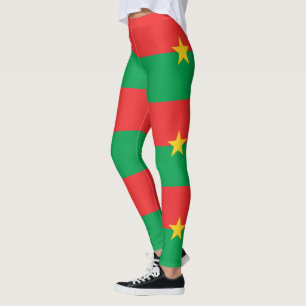 Drapeau patriotique Burkina Faso Leggings
