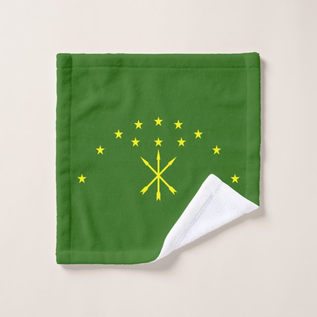 Drapeau patriotique d'Adyguée (Gant de toilette)