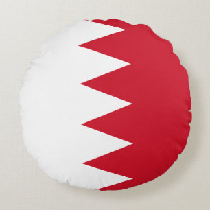 Drapeau patriotique de Bahreïn Coussin Rond