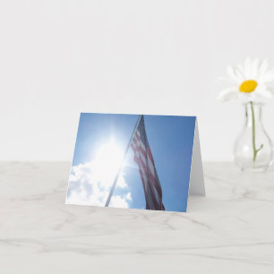 Drapeau patriotique Inspiration Carte de note