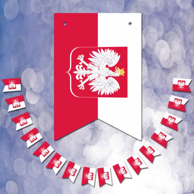 Drapeau patriotique polonais banderoles, Pologne (Créateur téléchargé)